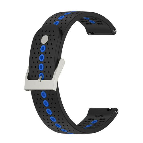 Suunto Race (S) siliconen bandje (zwart/blauw)