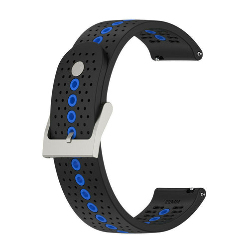 Suunto Vertical 2 siliconen bandje (zwart/blauw)