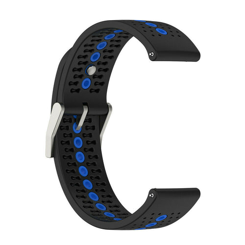 Suunto Vertical 2 siliconen bandje (zwart/blauw)
