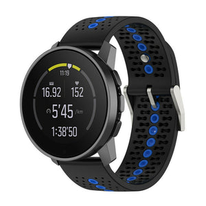 Suunto Race (S) siliconen bandje (zwart/blauw)