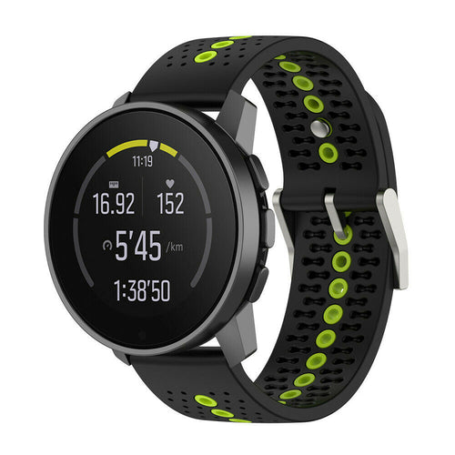 Suunto Run siliconen bandje (zwart/geel)