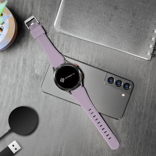 Fossil Gen 4 Explorist (HR) Silicone Strap (Lilac)