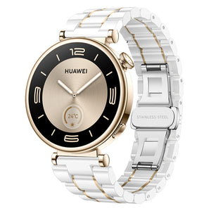 Xiaomi Watch S4 - 41mm Keramik Armband (Weiß/Gold)