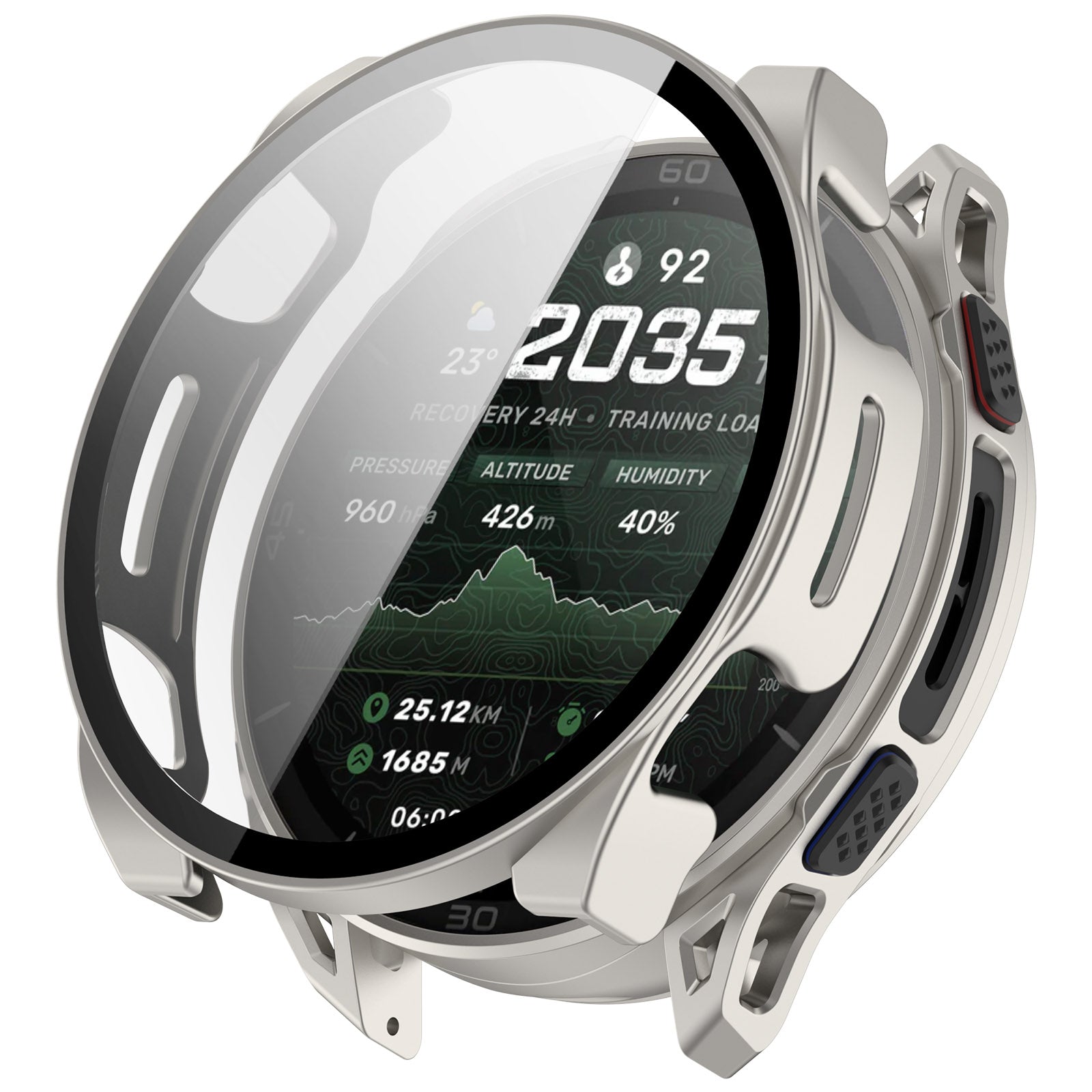 Amazfit Cheetah 2 Ultra PC-Hülle mit Glas (Titan)