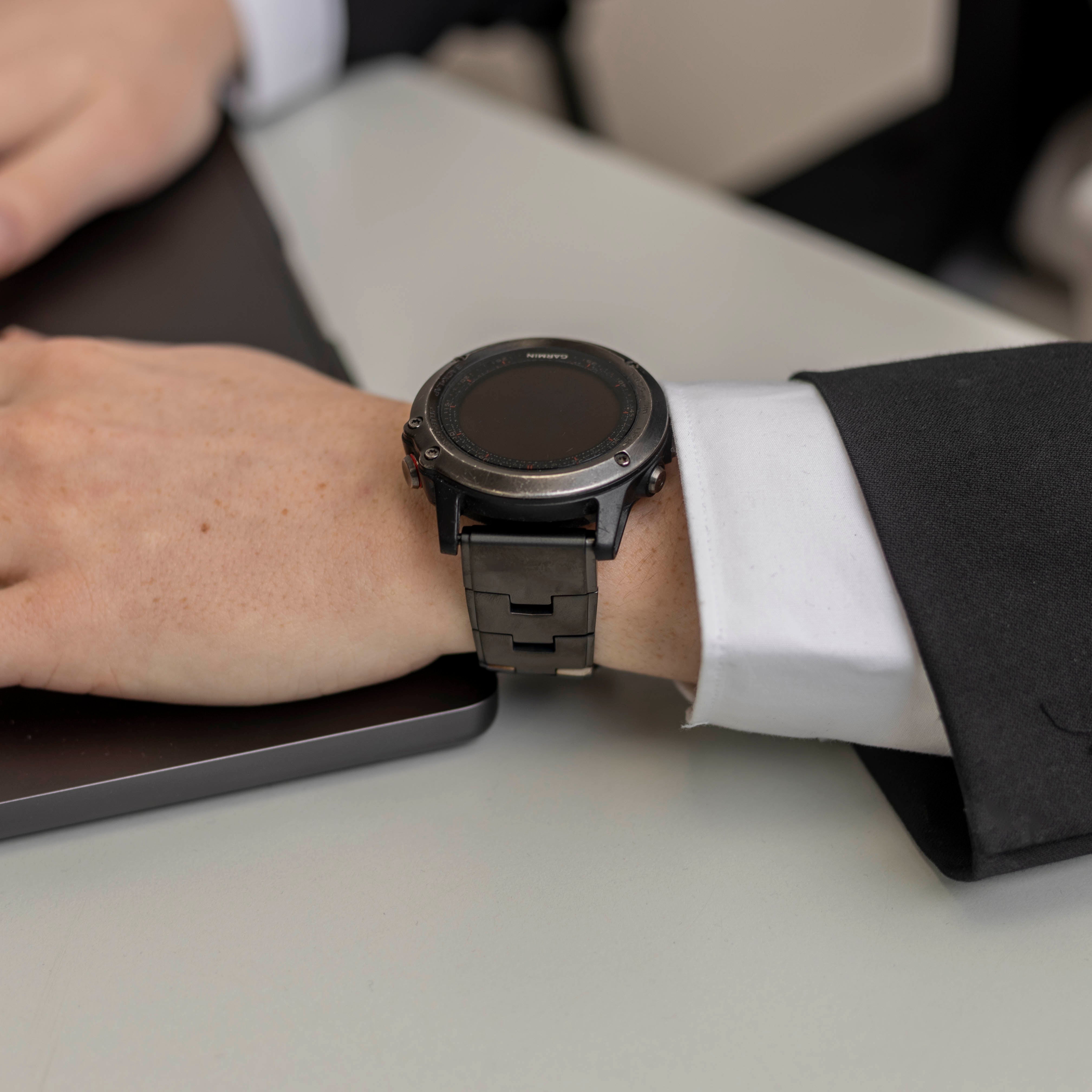 Garmin Fenix 3 titanium bandje (grafiet)