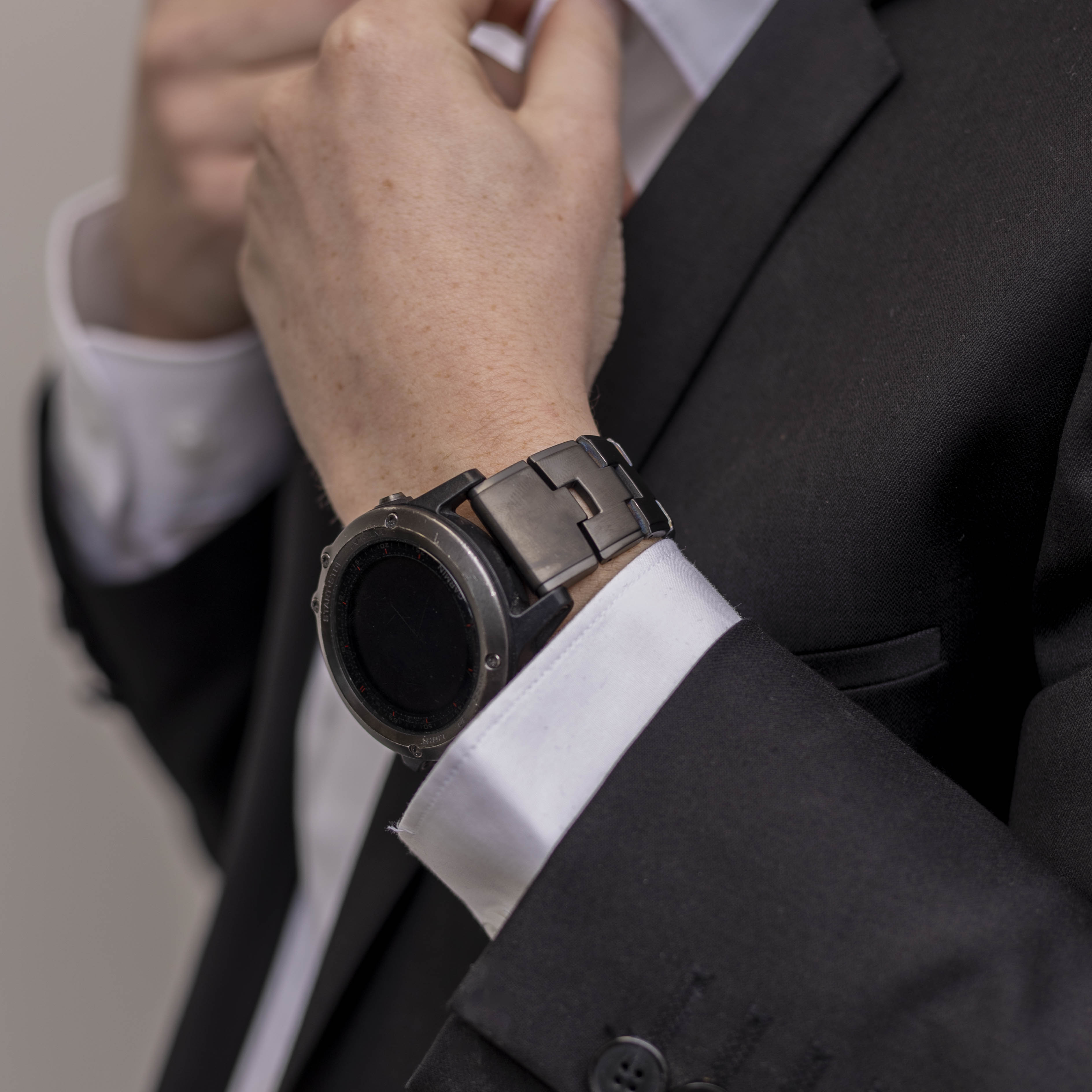 Garmin Fenix 3 titanium bandje (grafiet)