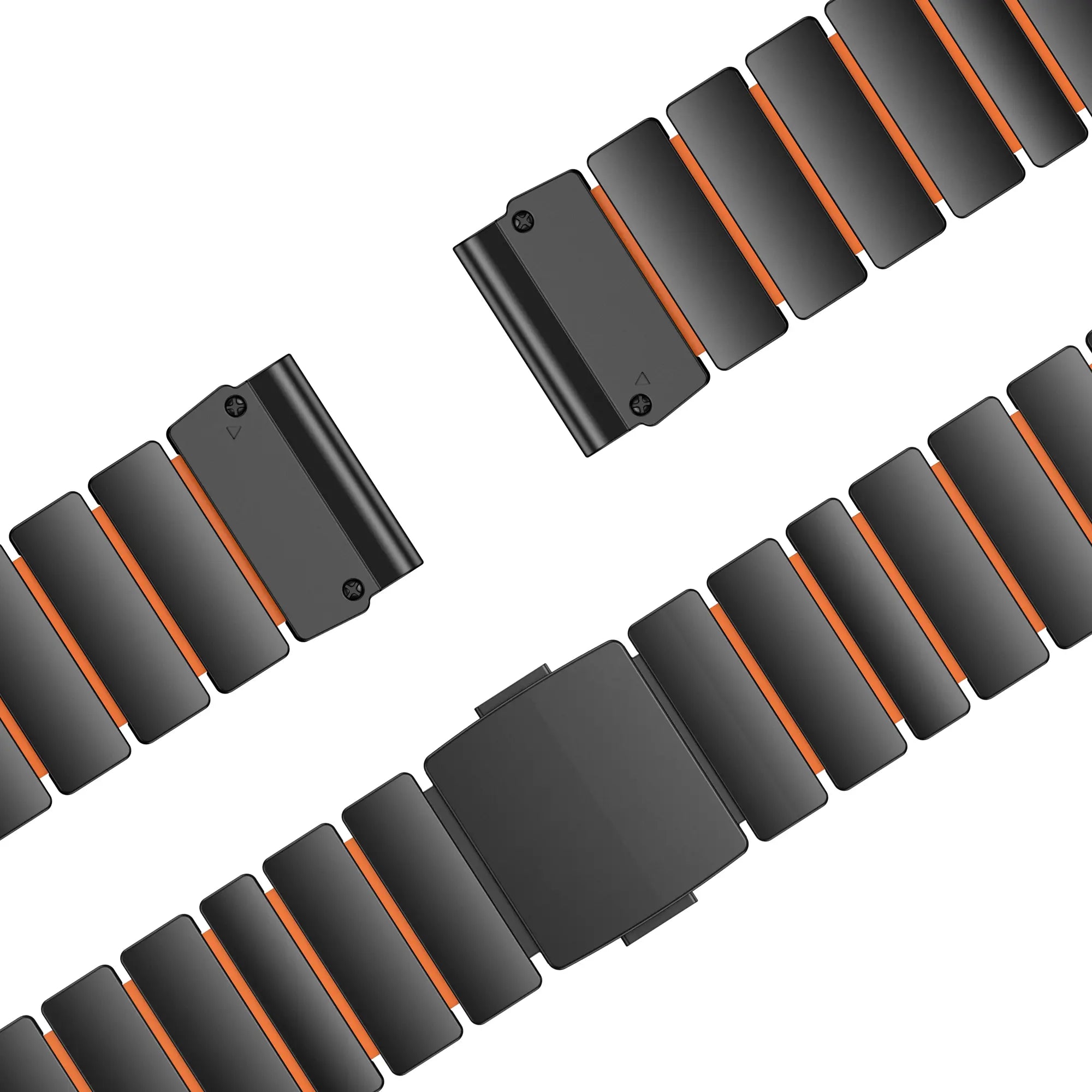 Bandz Garmin Forerunner 935 Titanium Strap 'Hybrid' (Black/Orange)