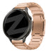 Bandz Bracelet titane Garmin Vivomove 3s (or rose)