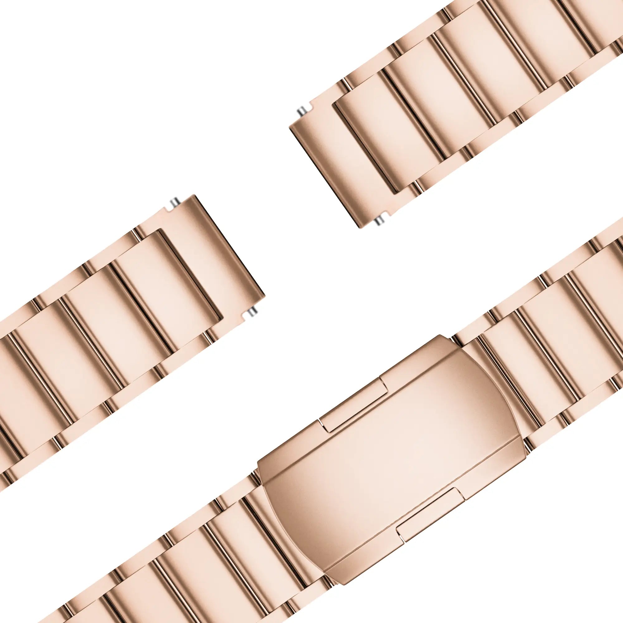Bandz Bracelet titane Garmin Vivomove 3s (or rose)