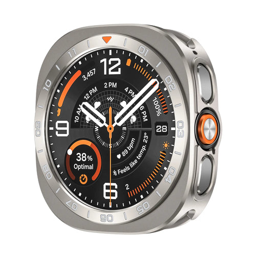 Samsung Galaxy Watch Ultra 2 Bezel Metallhülle (Titan/Orange)