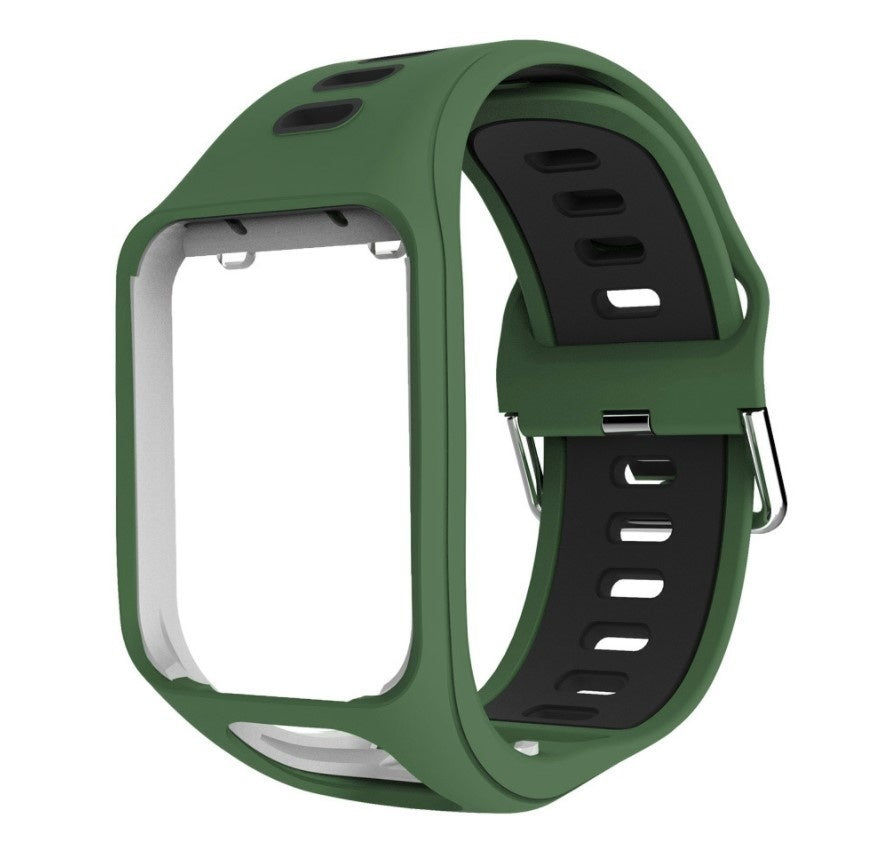 tomtom-spark-2-runner-2-sport-bandje-groen-zwart