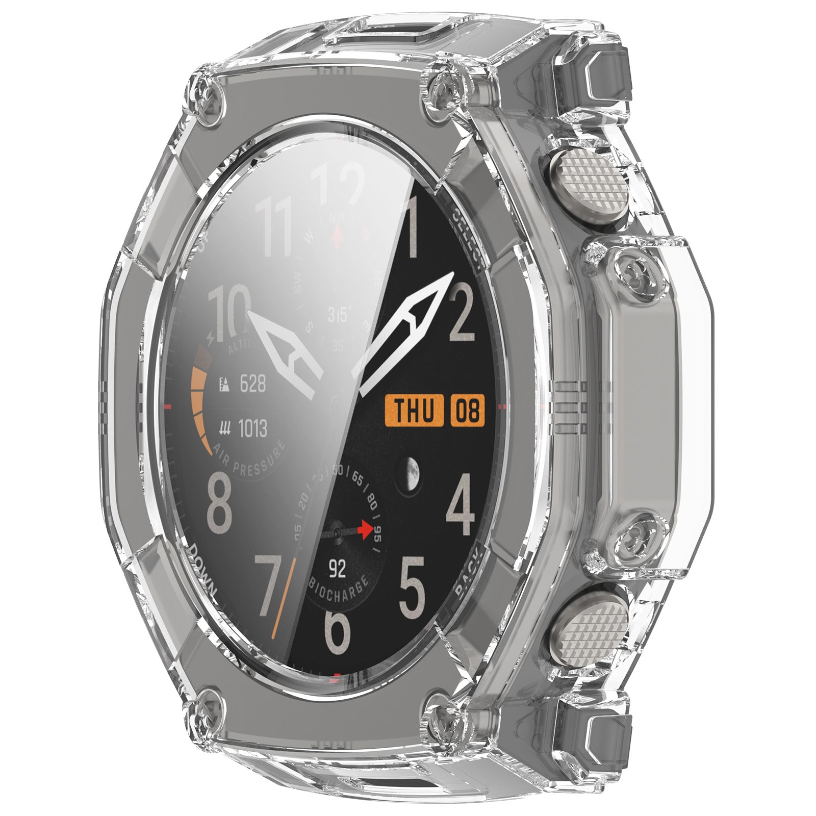 Amazfit T-Rex Ultra 2 PC case met Glass (transparant)