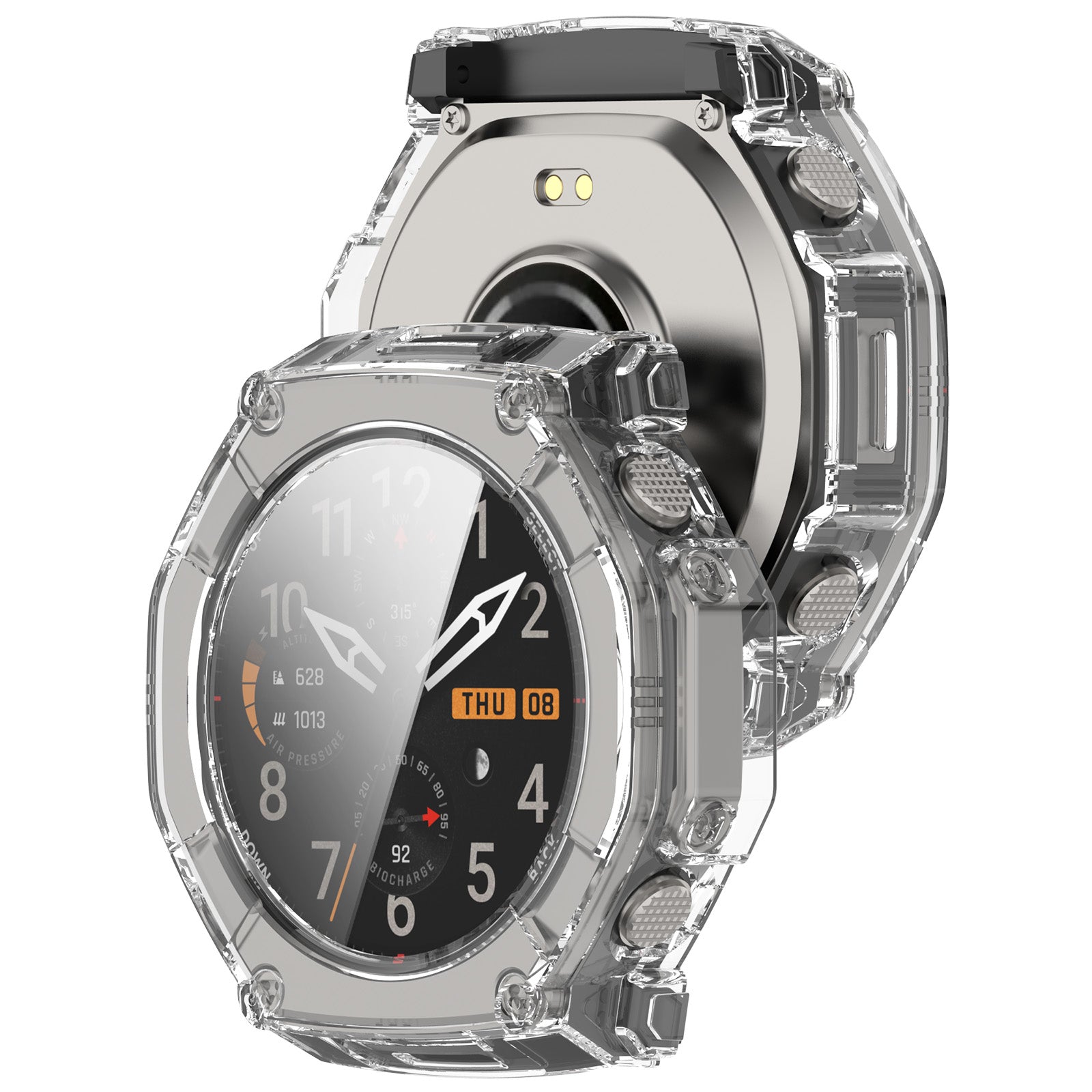 Amazfit T-Rex Ultra 2 PC case met Glass (transparant)