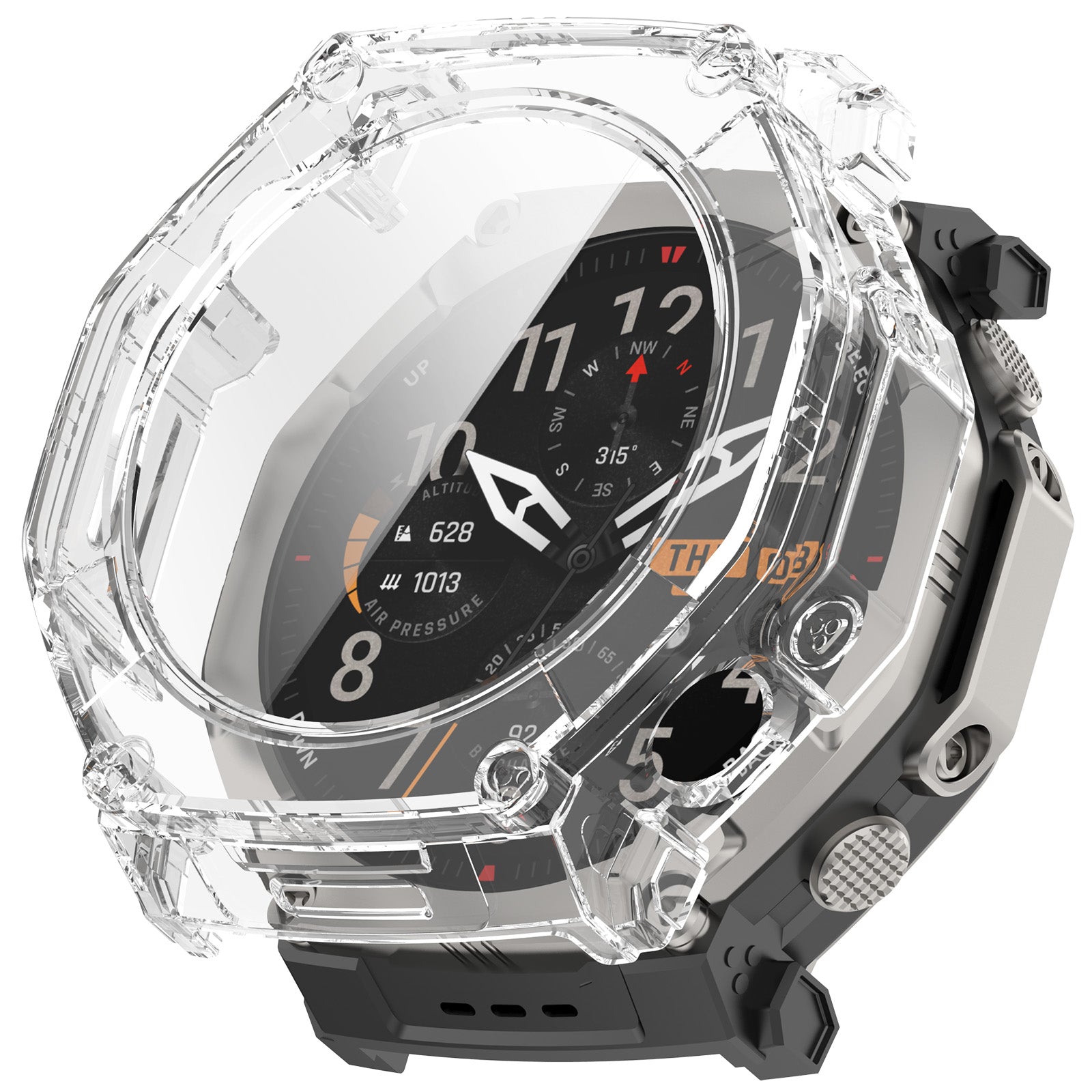 Amazfit T-Rex Ultra 2 PC case met Glass (transparant)