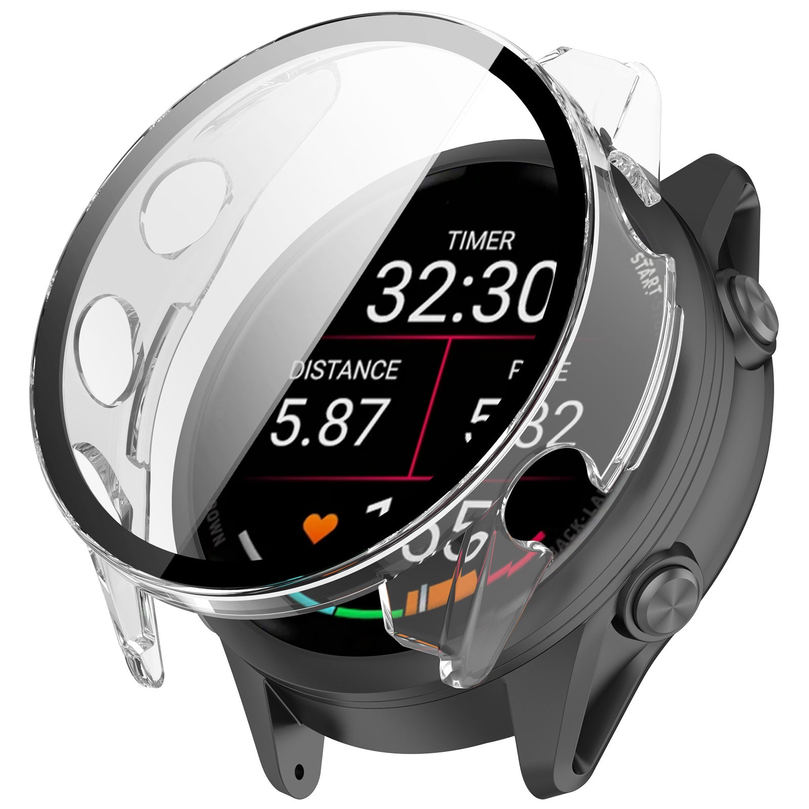 Garmin Forerunner 970 Hard Case with Glass (Transparent)