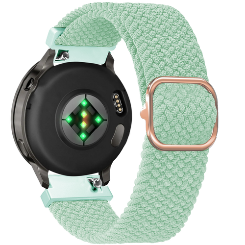 Bandz Garmin Venu 2s Verstellbares Geflochtenes Armband (Türkis)