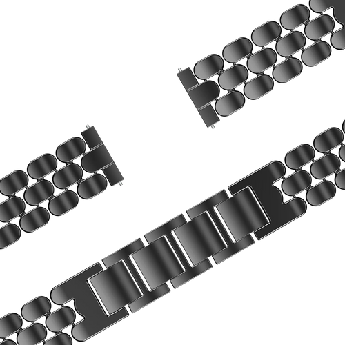 Bandz Garmin Vivoactive 4s Steel Strap 'Oval' (Black)