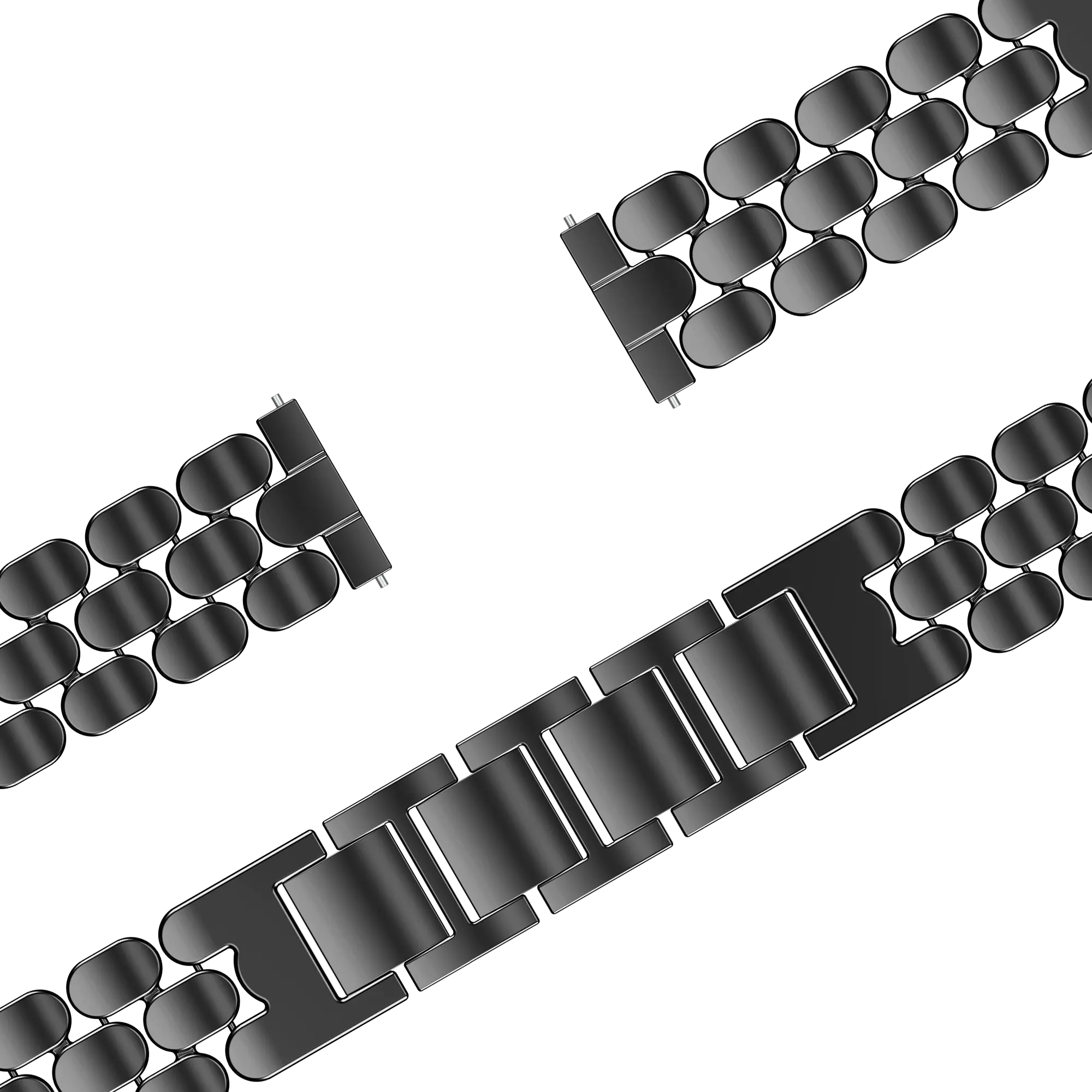 Bandz Garmin Vivoactive 4s Steel Strap 'Oval' (Black)
