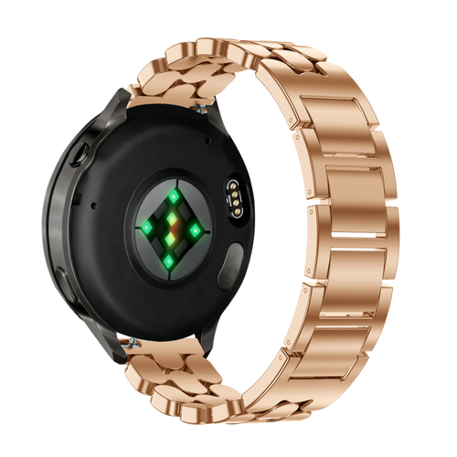 Bandz Garmin Vivoactive 4s Steel Strap 'Oval' (Rose Gold)