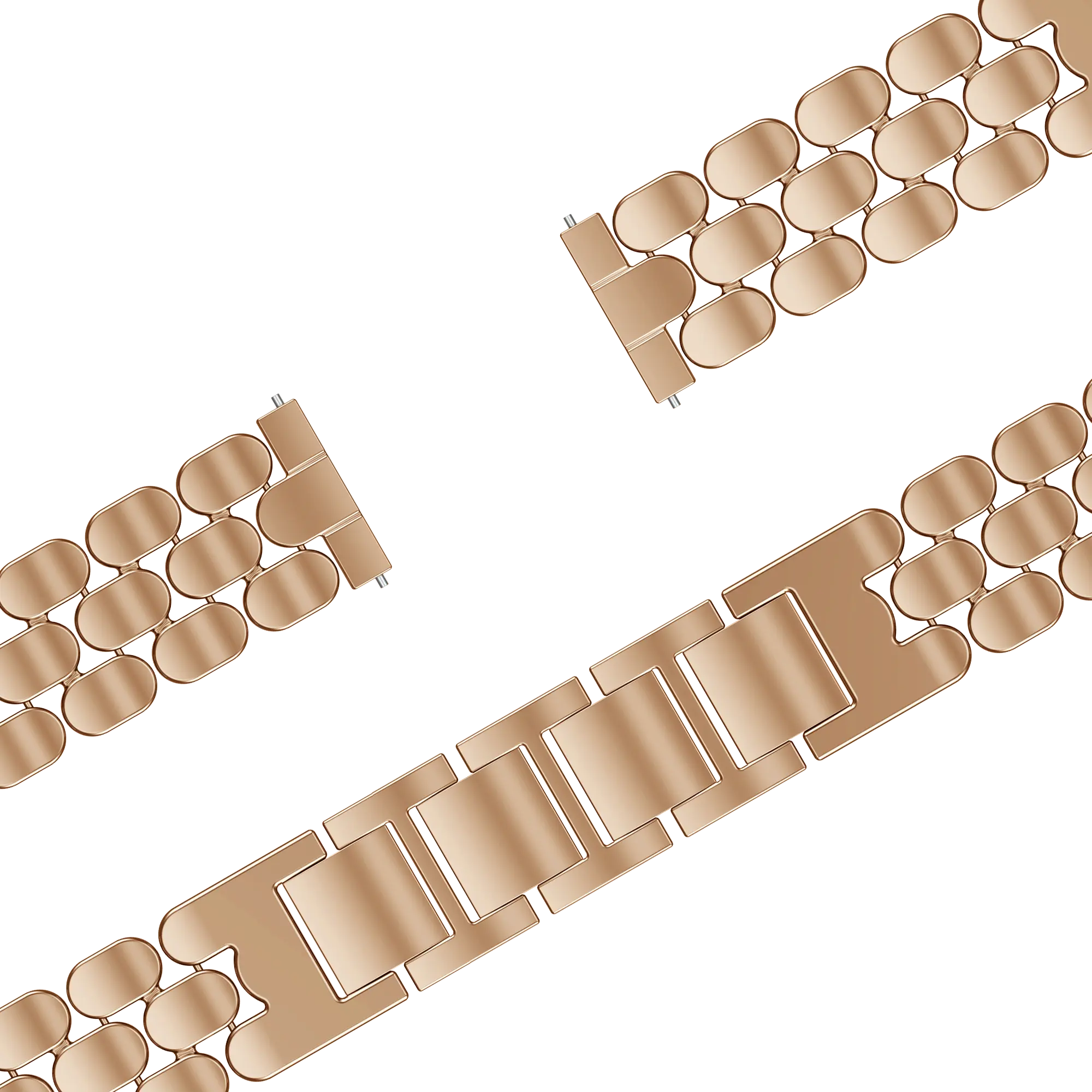 Bandz Garmin Vivoactive 4s Steel Strap 'Oval' (Rose Gold)