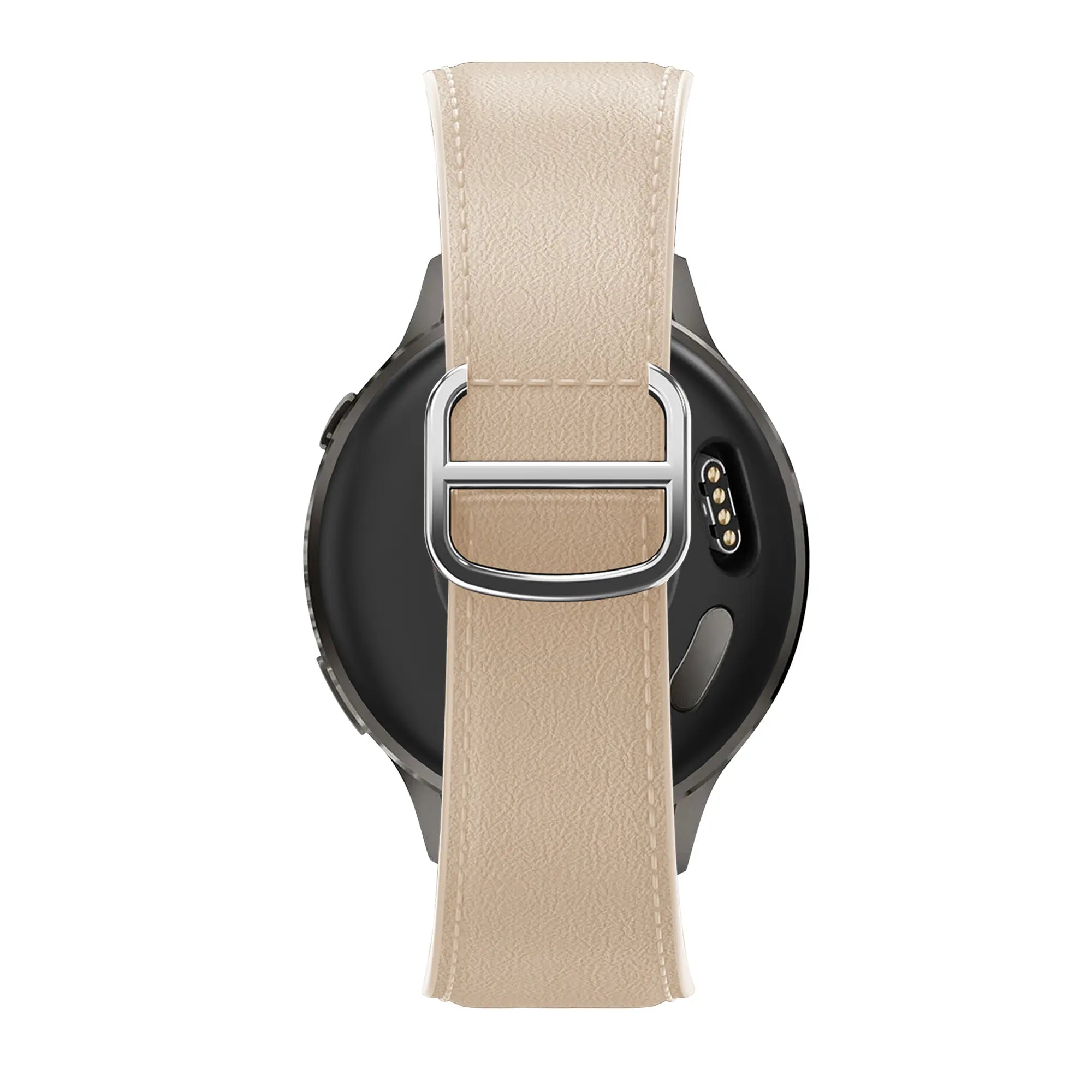 Bandz Actyve Smartwatch 20mm Lederarmband 'D-Type' (Beige)