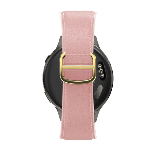 Bandz Bracelet cuir 'D-Type' Polar Ignite 2 (rose)