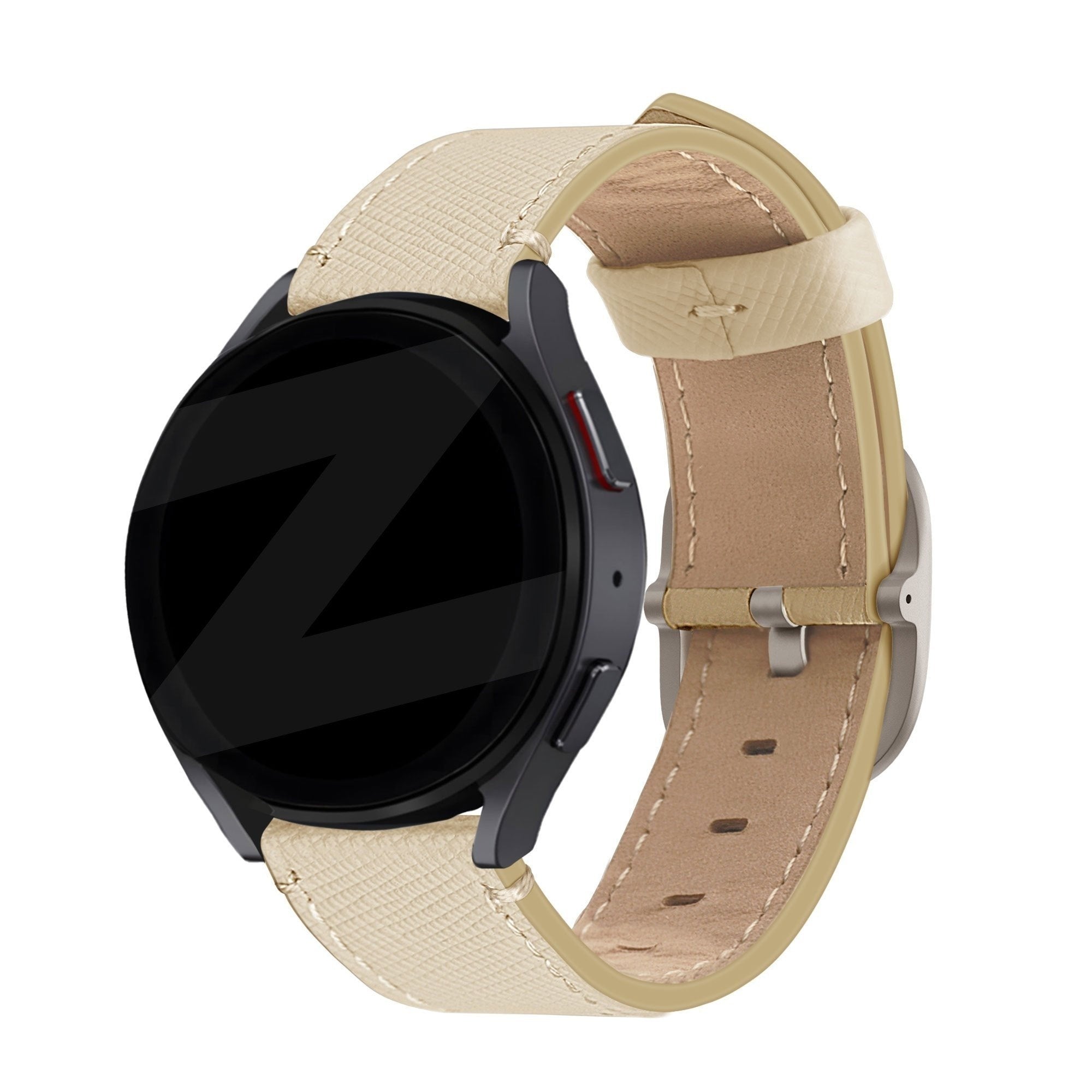 Bandz Correa cuero 'Deluxe' Coros Apex 42mm (kaki)