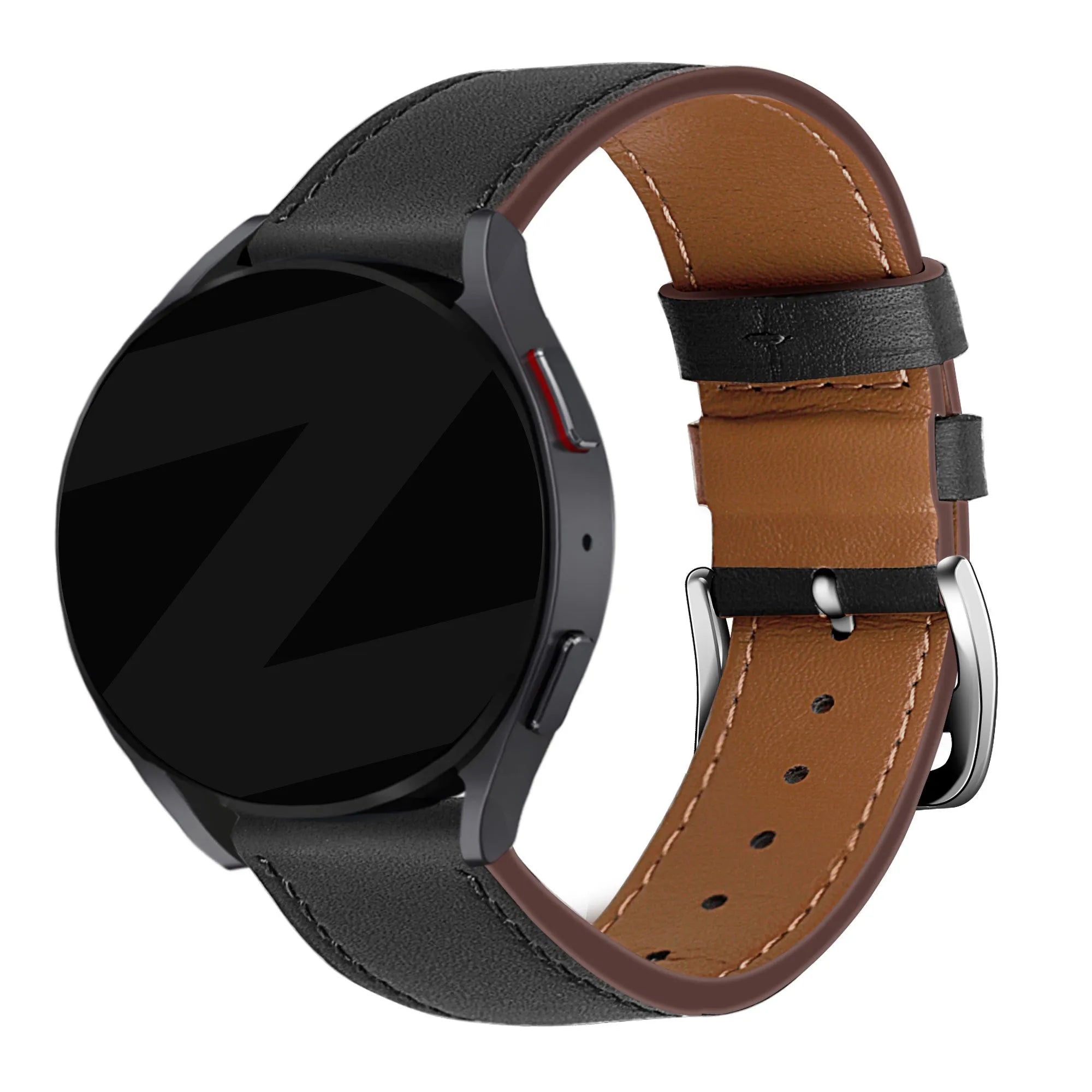 Bandz Gard Pro Health Smartwatch 3 - 41mm Leather Strap 'Deluxe' (Black)
