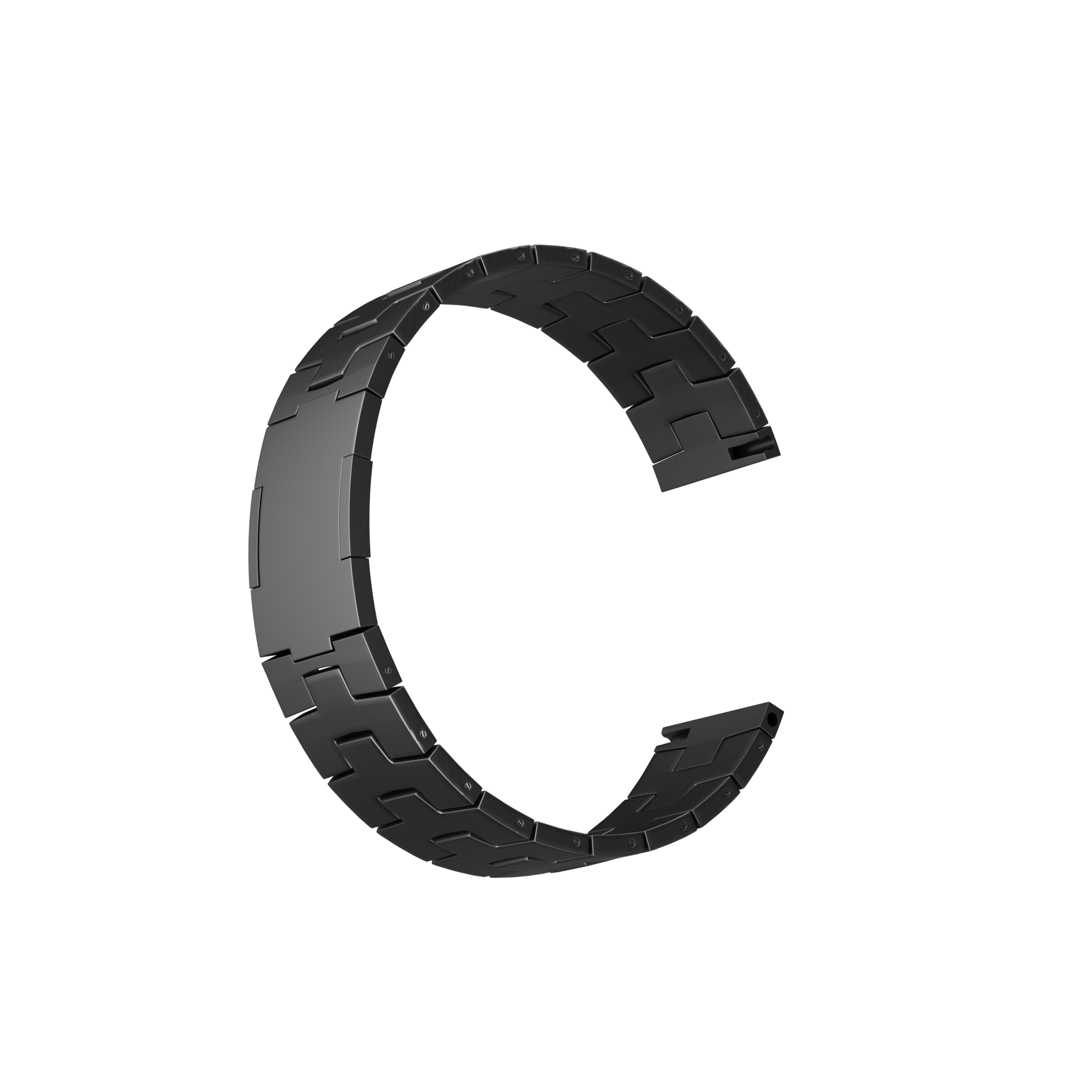 Suunto Run Titanium Grain Strap (Flat Buckle) (Graphite)