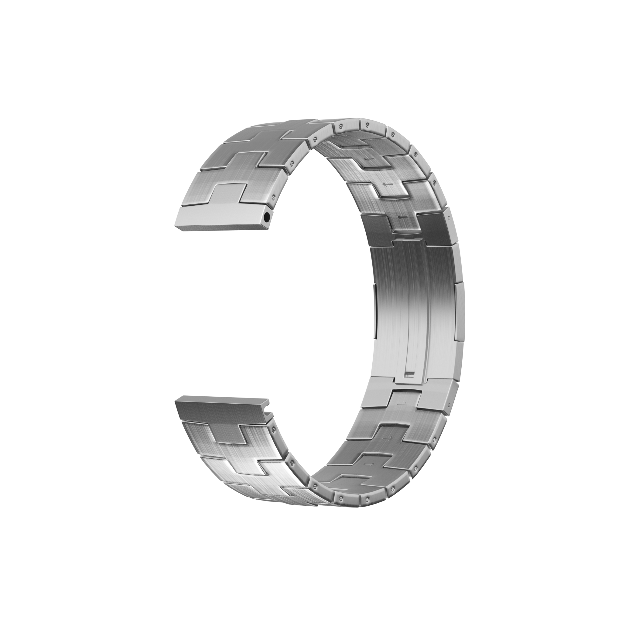 Coros Apex 2 Pro Gebürstetes Titanarmband (Flache Schnalle) (Silber)