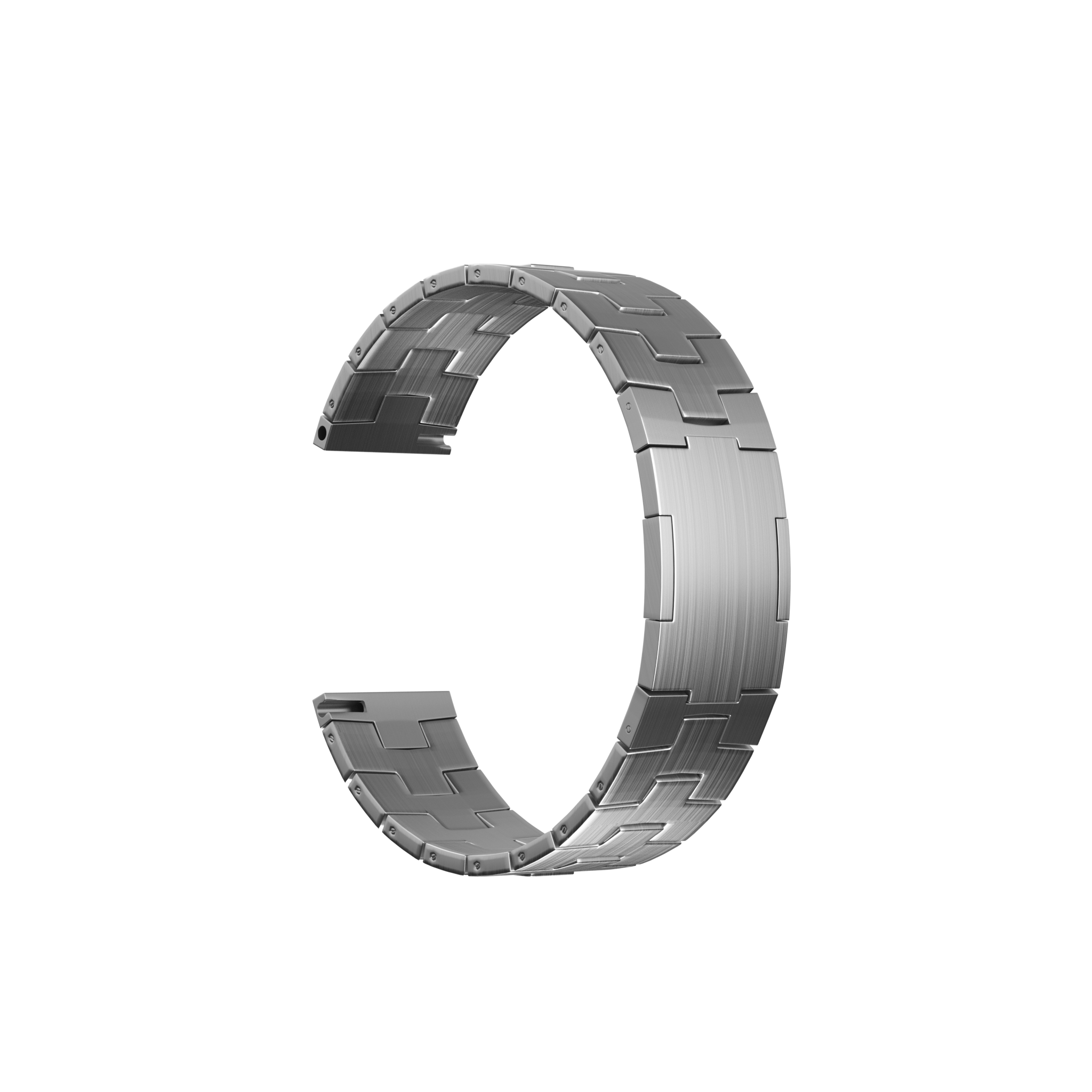 Suunto Race 2 Titanium Grain Strap (Flat Buckle) (Silver)
