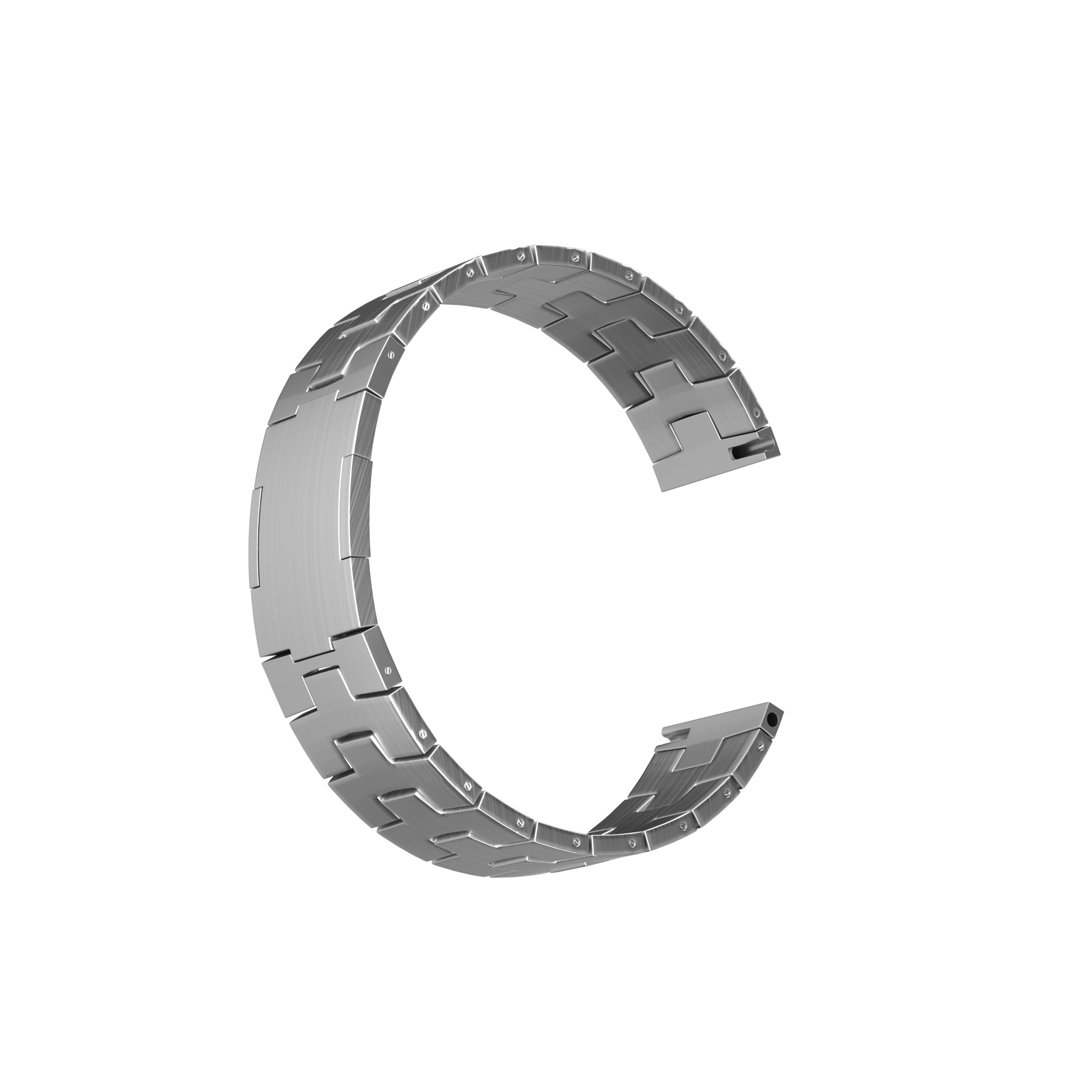 Suunto Race 2 Titanium Grain Strap (Flat Buckle) (Silver)