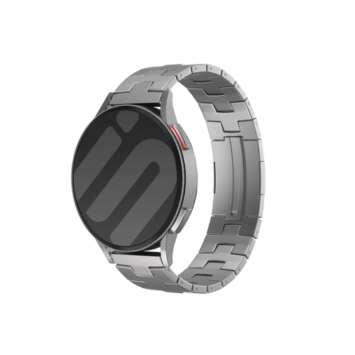 Suunto Vertical 2 titanium grain band (platte sluiting) (zilver)