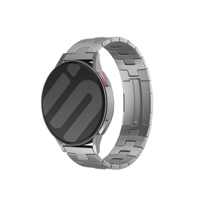 Amazfit Bip 5 Geburstetes Titanarmband (Flache Schnalle) (Silber)