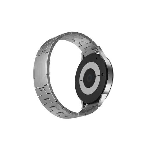 Suunto Vertical 2 titanium grain band (platte sluiting) (zilver)