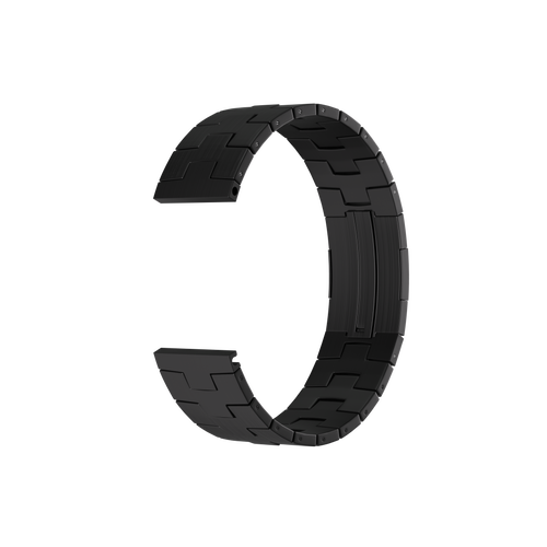 Amazfit Cheetah (Pro) titanium grain band (platte sluiting) (zwart)