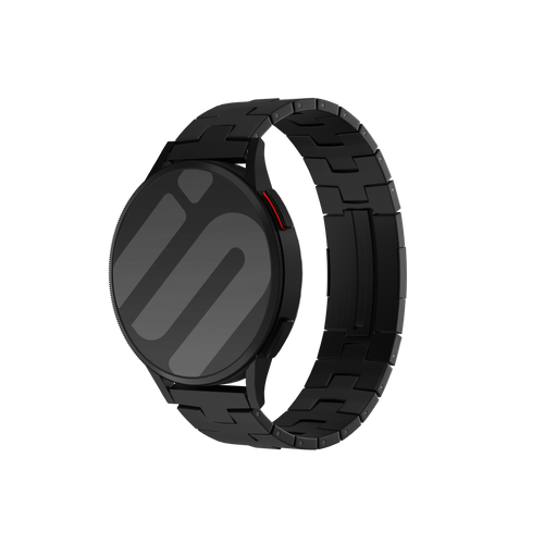 Bracelet en titane avec boucle plate Huawei Watch 5 - 46mm (noir)