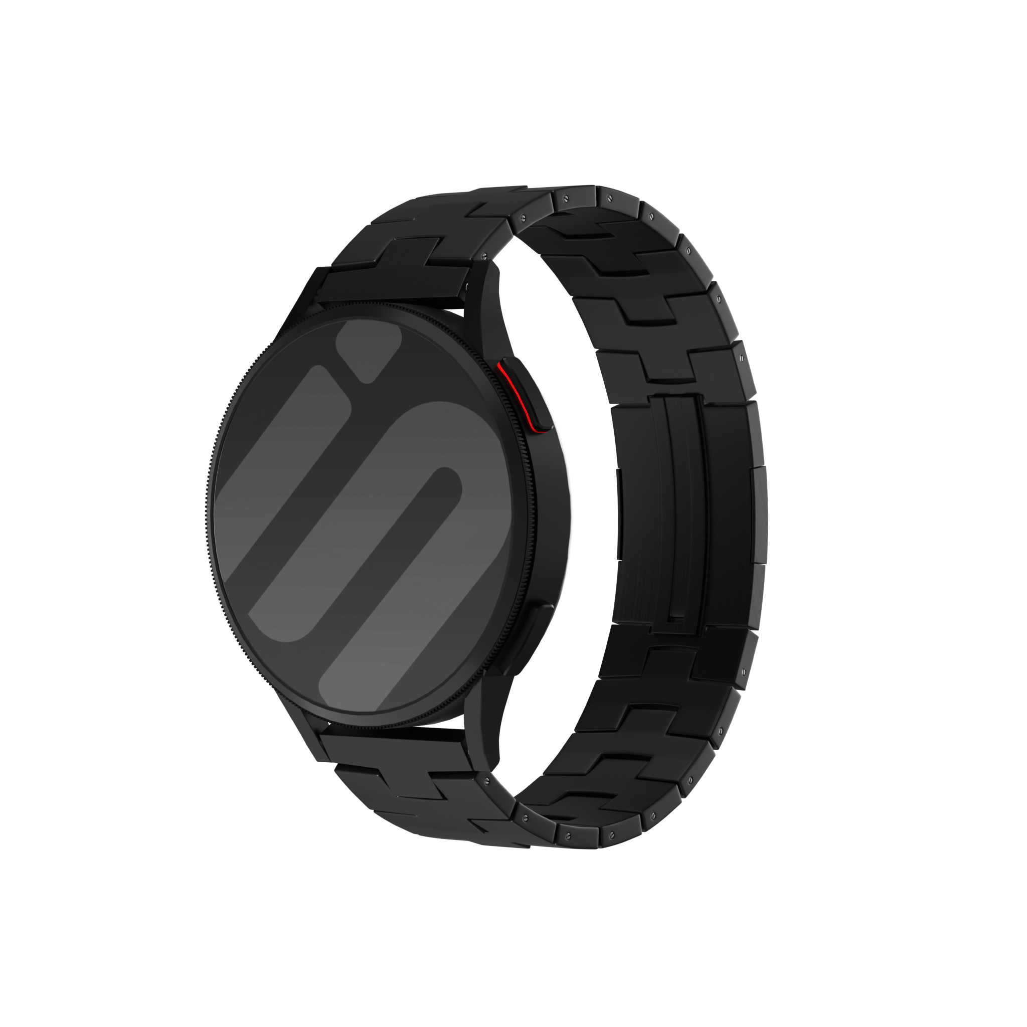 Suunto Race 2 titanium grain band (platte sluiting) (zwart)