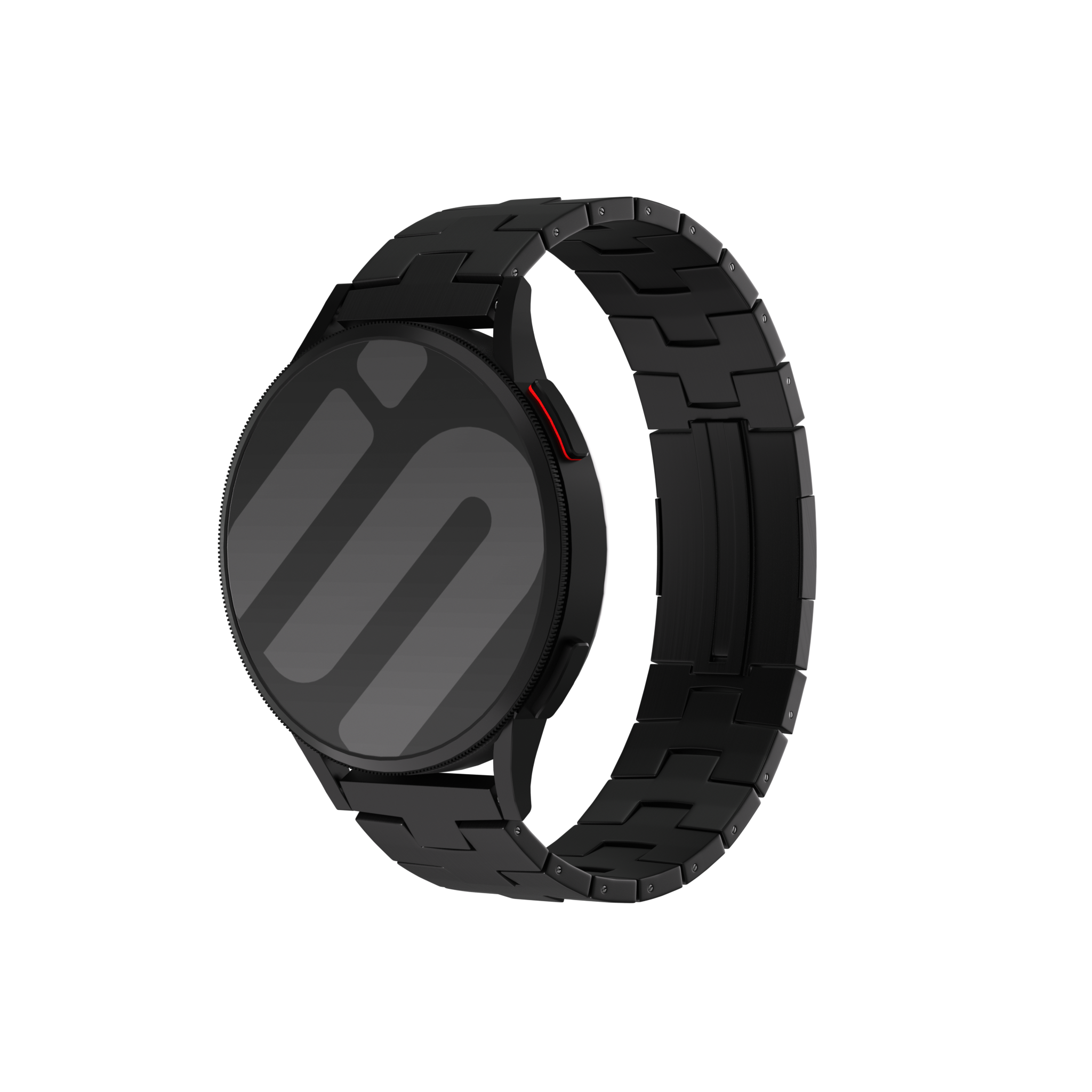 Suunto Run Titanium Grain Strap (Flat Buckle) (Black)