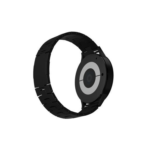 Amazfit Cheetah (Pro) titanium grain band (platte sluiting) (zwart)