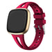 Fitbit Versa 4 Premium Silicone Strap (Rose Red)