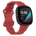 Fitbit Sense Silikonarmband mit Muster (Rot)