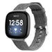 Fitbit Versa 3 gewebtes Nylon-Schnallenarmband (Grau)