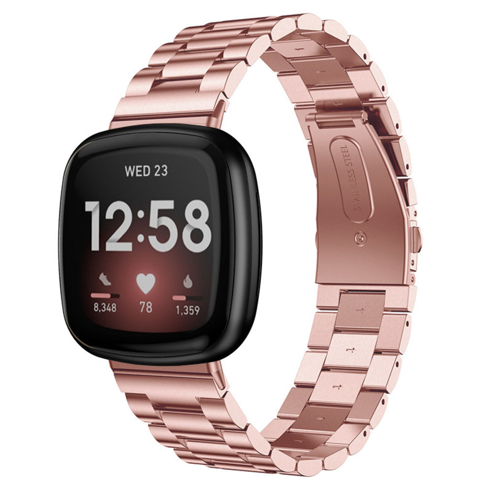 versa 3 steel strap pink