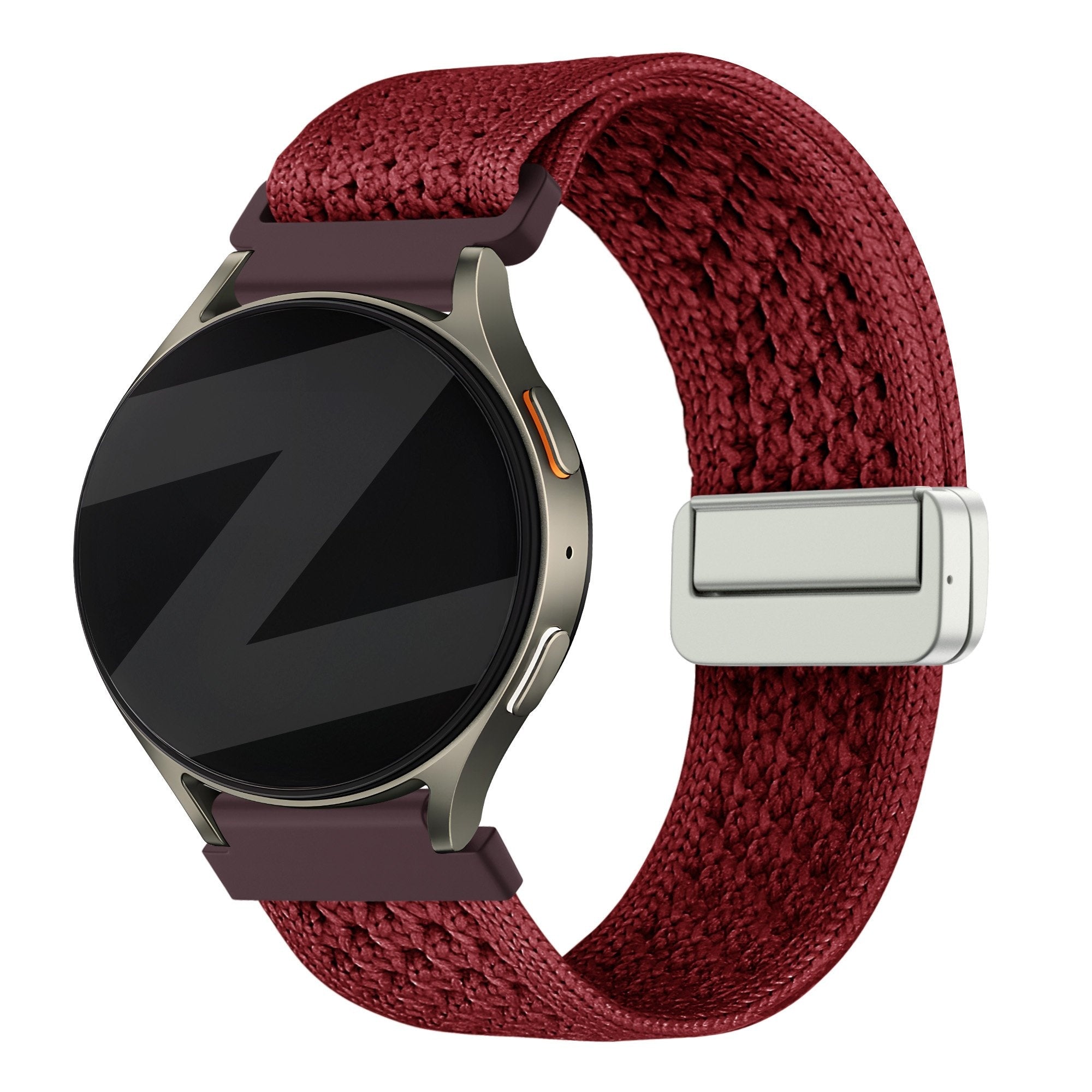 Bandz Fossil Gen 5e - 42mm Vintage Nylon Strap (Wine Red)