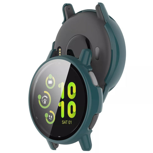 Funda rígida con vidrio Garmin Vivoactive 5 (verde)