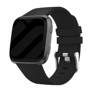 Fitbit Versa/Versa 2 Silicone Strap (Black)
