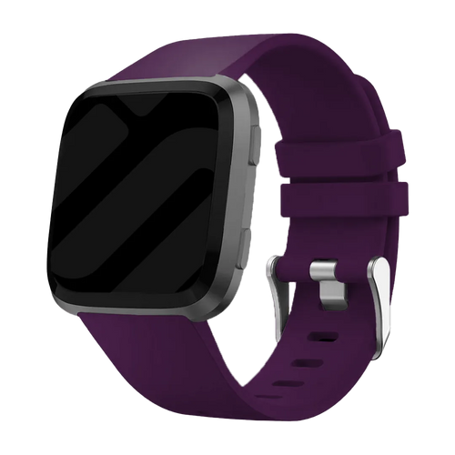 Fitbit Versa / Versa 2 Silikonarmband (Dunkelviolett)