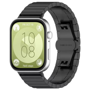 Correa acero de lujo Huawei Watch Fit 4 (negro)