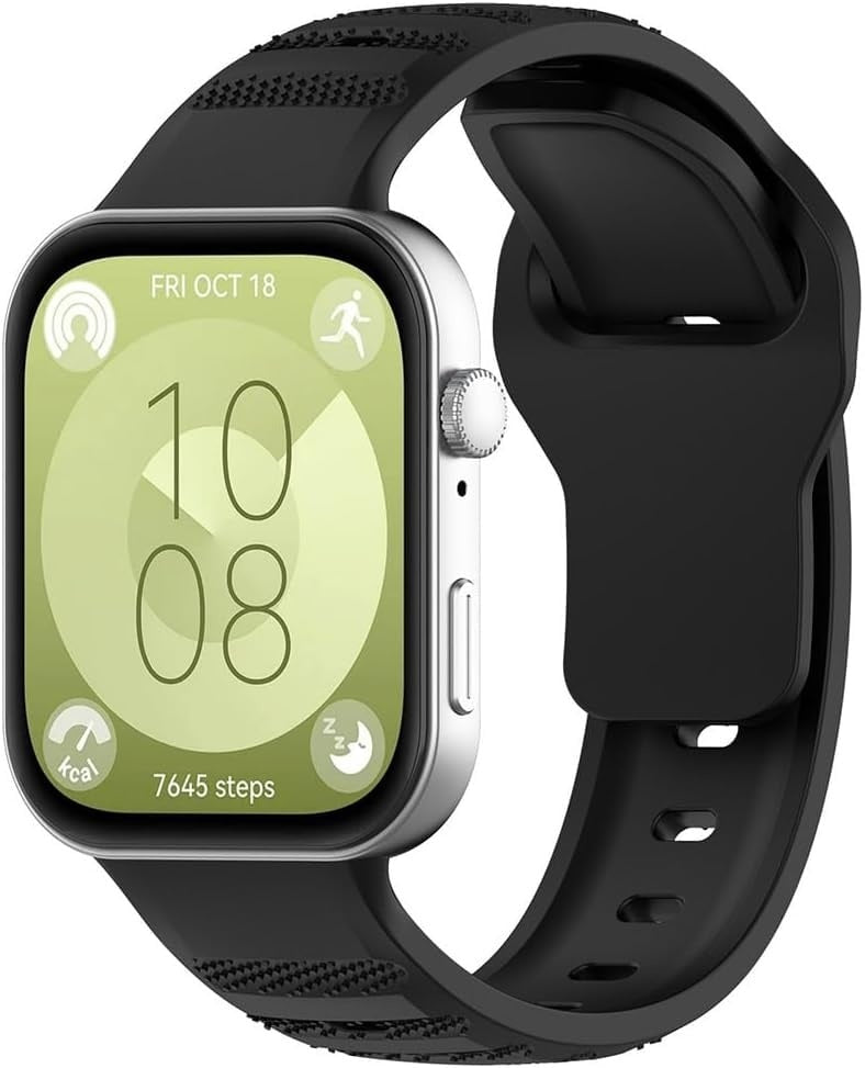 Correa silicona Outdoor Huawei Watch Fit 4 Pro (negro)